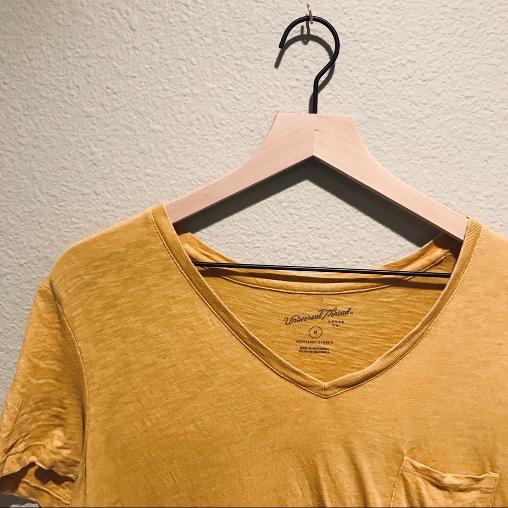 Yellow Universal Thread V-Neck - Picture 3 of 3